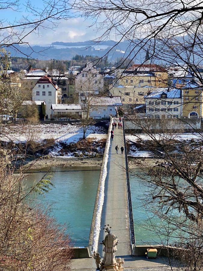 Ferienwohnung an der romantischen Salzachschleife Nähe Salzburg Laufen Exterior foto